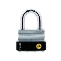 yale locks y125 50mmlaminated steel padlock yaly12550