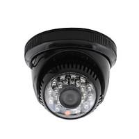 YanSe CCTV Home Surveillance 3.6mm Lens with IR Cut Dome Security Camera 24PCS Infrared LEDs Black