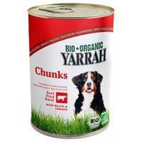 Yarrah Organic Beef & Chicken Chunks with Tomato & Nettle - Saver Pack: 12 x 820g