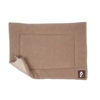 Yap Cossii Beige Faux Lambswool Cage and Carrier Mat 21 x 30 -inch