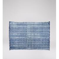 Yasmin hand-woven rug in Persia blue
