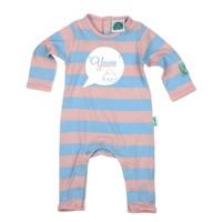 yawn pink sky blue babies fairtrade baby grow