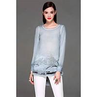 yang x m womens going out casualdaily cute spring summer shirtembroide ...