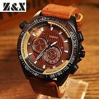 YAZOLE Brand Men\'s Fashion Quartz Alloy Night Light Watch (Assorted Colors) Wrist Watch Cool Watch Unique Watch