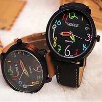 YAZOLE Watches Fashion Round Colour Digital Men\'s Watches Analog Quartz Wristwatch Gift idea Wrist Watch Cool Watch Unique Watch