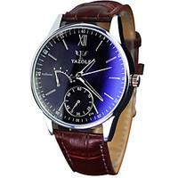 yazole mens quartz casual fashion watch simple business classic round  ...