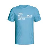 yaya toure man city squad t shirt sky kids