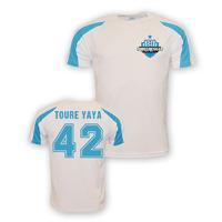 yaya toure man city sports training jersey white kids