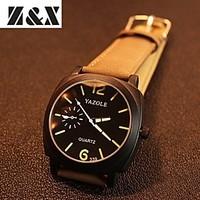 yazole brand mens fashion quartz alloy night light watchassorted color ...