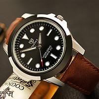 YAZOLE Men\'s Dress Watch Wrist watch / Quartz PU Band Casual Black Brown