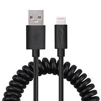 yellowknife MFI Lightning 8Pin Sync and Charger USB Spring Cable for iphone7 6s 6 Plus SE 5s 5/ipad(150cm)