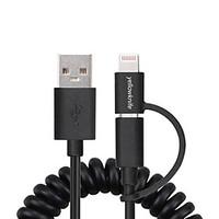 yellowknife mfi lightningmicro usb sync and charger spring cable for i ...
