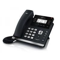 yealink sip t42gn led wired handset black ip phone uk plug