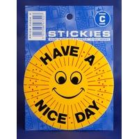 Yellow Have A Nice Day Sticker