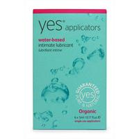 yes water based intimate lubricant applicators 6x5ml