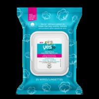 Yes To Cotton 25 Cleansing Facial Wipes, Green