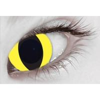 yellow cat mesmerglow uv cosmetic lenses 1 month