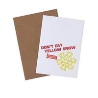 YELLOW SNOW CARD