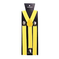 Yellow Solid Nylon Suspender