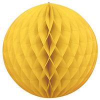 yellow honeycomb paper ball