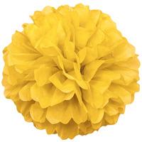 Yellow Paper Pom Pom