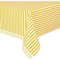 Yellow Stripe Party Tablecover