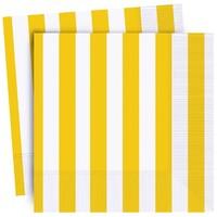 Yellow Stripe Party Napkins