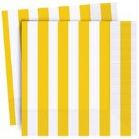 yellow stripe party napkins