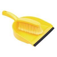 Yellow Dustpan and Brush Set Yellow 102940YL