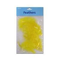 yellow marabou feathers