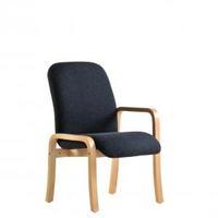 yealm chair left arm in blue fabric