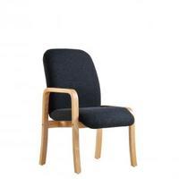 Yealm chair right arm in Blue Fabric