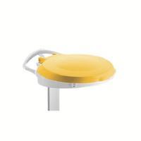 yellow plastic round lid for smile sackholder 348034