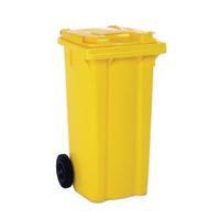 Yellow 2 Wheel Refuse Container 240 Litre 331193