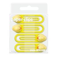 Yellow Duckie Paper Clips x 4