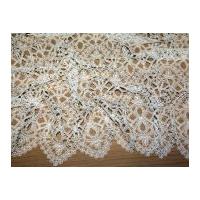 Yenny Embroidered Guipure Couture Bridal Lace Fabric Ivory