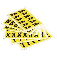 YELLOW LABELS 12.5X8.5MM PACK OF A-Z