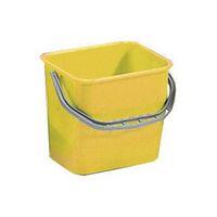 YELLOW PLASTIC BUCKET 6 L