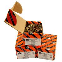 yellow csk chipboard screws in box