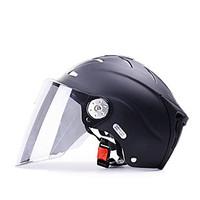 YEMA 310 Motorcycle Helmet Summer ABS Anti-UV Half Helmet For 54-61cm with Black Tea Lens