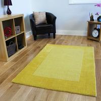 yellow modern wool rug milano 150x210cm 4ft 11 x 6ft 11