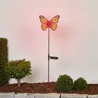 Yellow LED solar light Butterfly