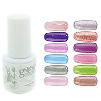 YeManNvYouSequins UV Color Gel Nail Polish No.145-156 (5ml, Assorted Colors)