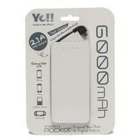 Ye Energy Pocket 3 Micro USB Power Bank, White