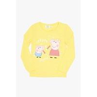 Yellow Peppa And George Pig Top