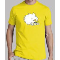 yellow shirt logo white