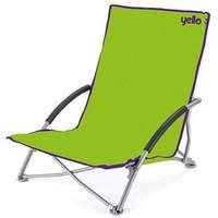 Yello Unisex Low Beach Folding Chair Green 64 x 57 x 65 cm