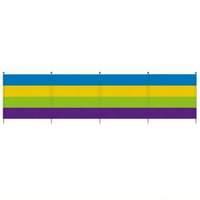 yel 4 pole windbreak thick stripe