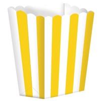 yellow stripe party favour box