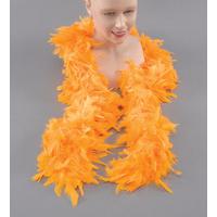 yellow show girl feather boa